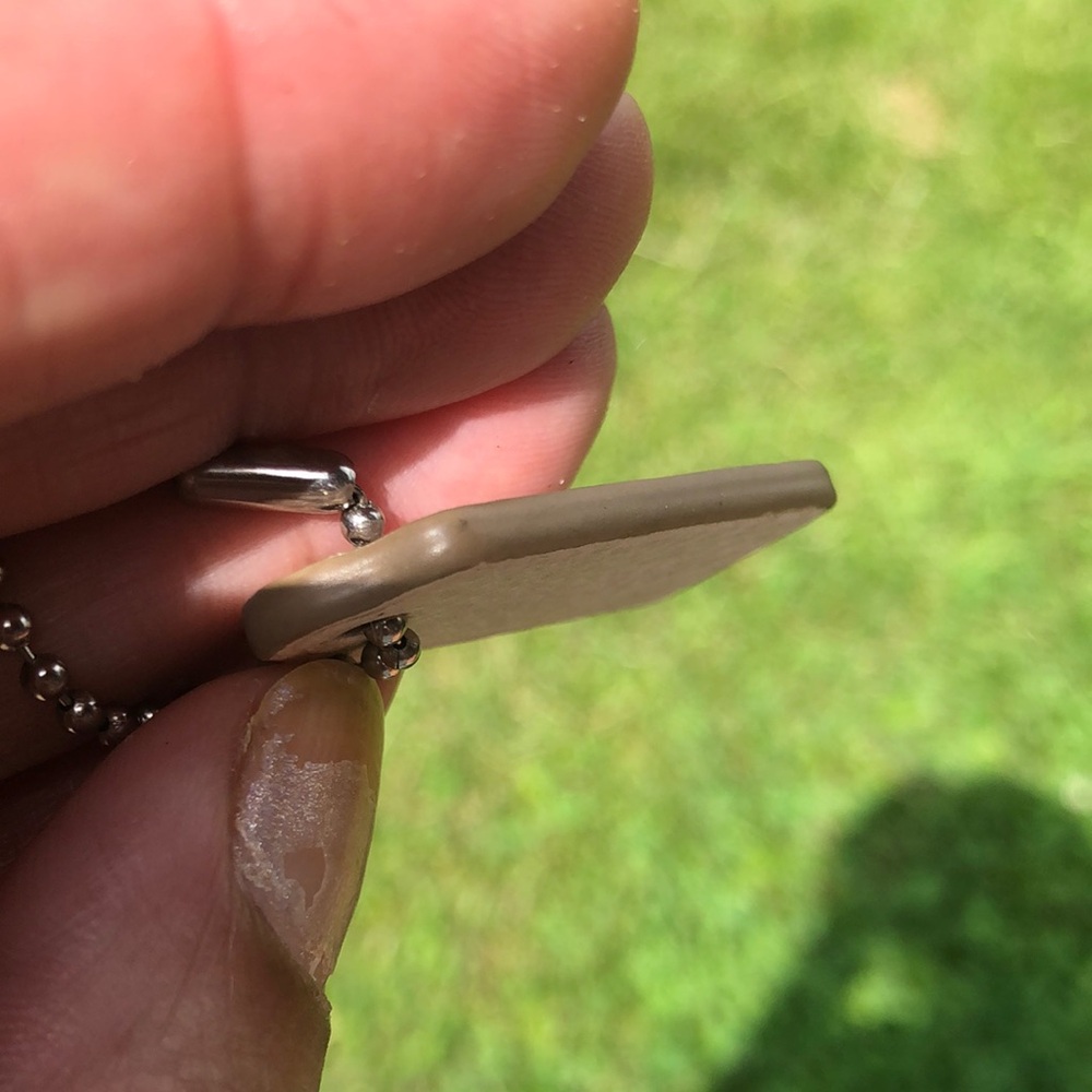 Coach Leather Keychain tiny one - Picture 8 of 10